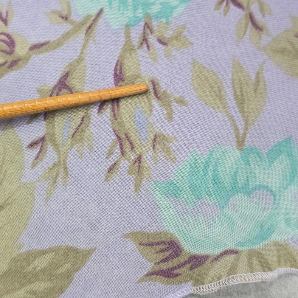Vintage Meghan Mathews Midi Dress 10 Lilac Floral Asymmetrical Fairy Y2K Flutter - Picture 4 of 12